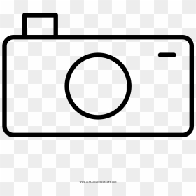 Cámara-fotográfica Página Para Colorear - Circle, HD Png Download - camara fotografica png