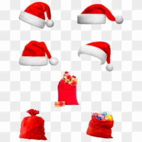 #santa #hat #santahat #bags #present #holiday #christmas - Santa Claus, HD Png Download - anime santa hat png