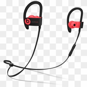 Powerbeats3 Wireless Beats By Dre - Red And Black Powerbeats, HD Png Download - beats by dre png