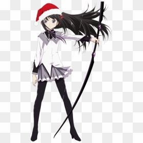 Transparent Homura Santa Hat 〈 ノ - 魔法 少女 まどか マギカ ほむら, HD Png Download - anime santa hat png