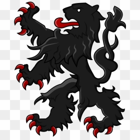 Heraldic Lion Rampant Png, Transparent Png - lion crest png