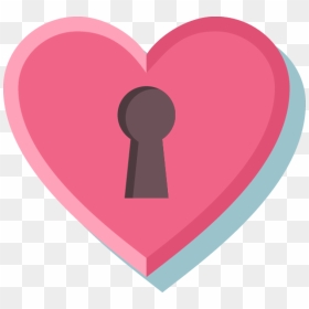 Locked Pink Heart Png Image - Heart, Transparent Png - heart graphic png