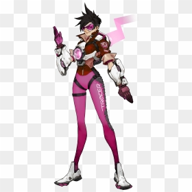 Tracer Overwatch Concept Art, HD Png Download - zoey deutch png