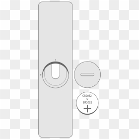 Remove The Battery From Your Apple Remote - Pila Para Control De Apple Tv, HD Png Download - apple tv icon png