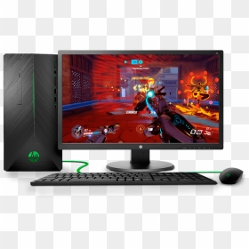 Computador De Escritorio Hp - Overwatch Gameplay Ui, HD Png Download - computador png