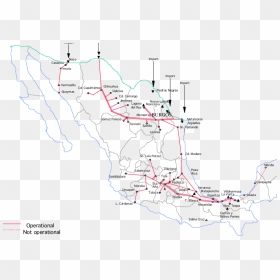 The Mexican Pipeline System Can Be Viewed As A A Pipeline - Pemex Pipelines, HD Png Download - mexico map png