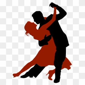 Ballroom Dancing Silhouette Clipart Ballroom Dance - Woman And Man Dancing Salsa, HD Png Download - tango png