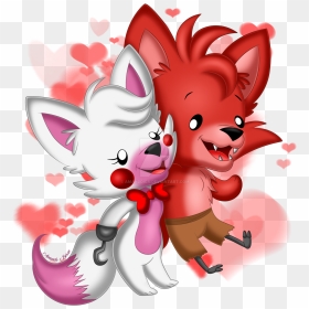 Fnaf Foxy X Mangle Cute , Png Download - Cute Mangle And Foxy, Transparent Png - fnaf foxy png