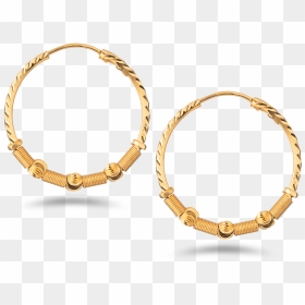 22ct Gold Hoop Earring , Png Download - Bracelet, Transparent Png - hoop earring png