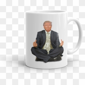 Donald Trump Meditation Coffee Mugs, HD Png Download - donald trump hair png transparent