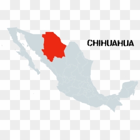 Chihuahua Mexico Map Transparent, HD Png Download - mexico map png