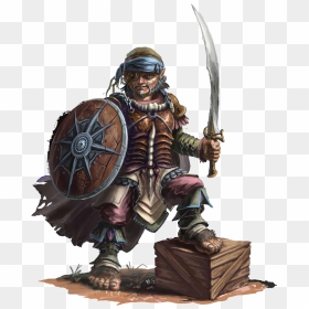 Halfling Hobbit Pirate - D&d Halfling Fighter, HD Png Download - hobbit png