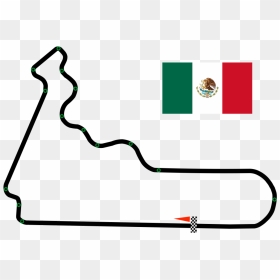 Autódromo Hermanos Rodríguez - Mexico Flag, HD Png Download - mexico map png