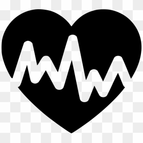 Cardiogram Heart Rate Graph Cardiograph - Heart Graph Icon Png, Transparent Png - heart graphic png