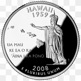 2008 Hi Proof - Hawaii Quarter, HD Png Download - pixel coin png