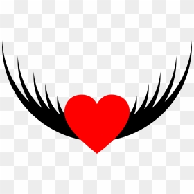 Flying Heart Simple Clip Arts - Flying Heart Clipart, HD Png Download - heart graphic png