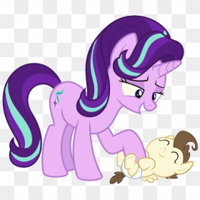 Starlight Glimmer Petting Pound Cake - My Little Pony Spike Starlight Glimmer, HD Png Download - glimmer png