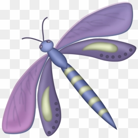 Cute Cartoon Animals, Purple Colors, Clipart, Dragonflies, - Clip Art Dragonfly, HD Png Download - dragon fly png