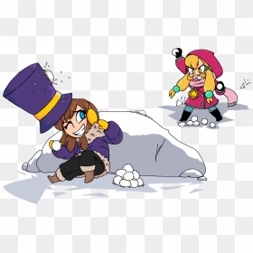 2 0 0 Cartoon Vertebrate Fictional Character - Hat In Time Порно, HD Png Download - snow ball png