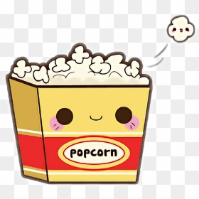 Cine Cute Sticker By Unstoppablegirl - Kawaii Popcorn, HD Png Download - cine png
