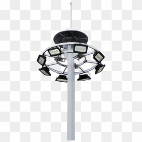 Q235 Steel Street Led High Mast Light Pole 20m - High Mast Pole Png, Transparent Png - light pole png