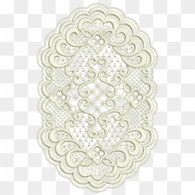 Oval Lace Design , Png Download - Crochet, Transparent Png - lace doily png