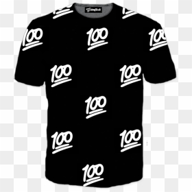 T Shirt Emoji 100 , Png Download - Active Shirt, Transparent Png - emoji 100 png