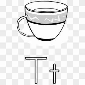 Letra T De Taza Clip Arts - Tea Cup Clip Art, HD Png Download - zanahoria png