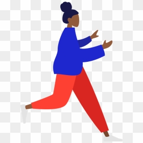 Person - Running Illustration Png, Transparent Png - person leaning png