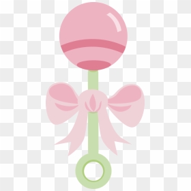 Rattle Clipart Baby Pin - Baby Girl Rattle Clipart, HD Png Download - rattle png