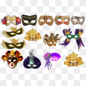 Masquerade Halloween Ball Mask Carnival Free Download - Carnival Masks, HD Png Download - halloween mask png