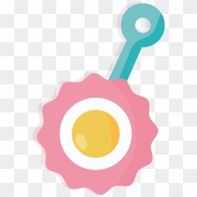 Rattle Clipart - Circle, HD Png Download - rattle png