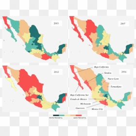 Mexico, HD Png Download - mexico map png