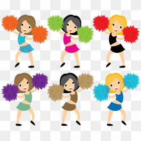 Cheerleading Cheerleader Pom-pom Euclidean Vector - Cheerleading Cheerleader Pom Pom Cartoon, HD Png Download - cheerleaders png
