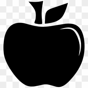 Black Apple Vector Png, Transparent Png - apple vector png