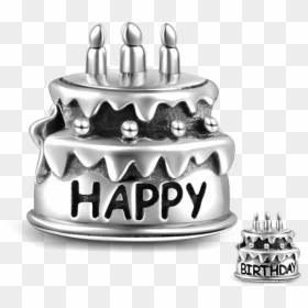 Birthday Cake Charms, HD Png Download - pastel de cumpleaños png