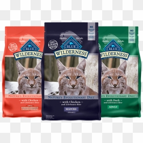 Dry Cat Food Bags - Blue Buffalo For Senior Cats, HD Png Download - cat food png