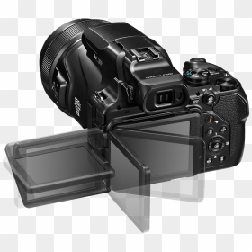Nikon Coolpix P1000 Pantalla Abatible - Nikon P1000 Screen, HD Png Download - camara fotografica png