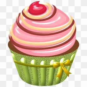 Cupcake, HD Png Download - pink cupcake png