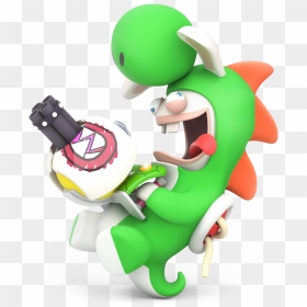 Mario Rabbids Kingdom Battle Yoshi, HD Png Download - rabbid png