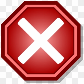 Vector Hand Stop Sign, HD Png Download - cross sign png