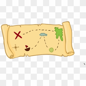 Cartoon Treasure Map, Hd Png Download - Cartoon Treasure Map, Transparent Png - pirate map png