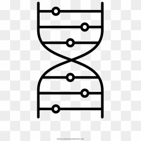 Dna Helix Coloring Page - Drawing, HD Png Download - dna helix png