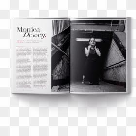 Magazine Usletter A4 Mockup Template - Monochrome, HD Png Download - monical png