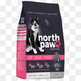 North Paw Cat All Life Package - North Paw Cat Food, HD Png Download - cat food png