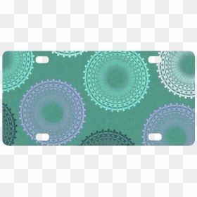 Teal Sea Foam Green Lace Doily Classic License Plate - Art, HD Png Download - lace doily png