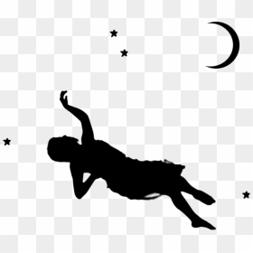 Woman Falling Png - Falling Girl Silhouette Png, Transparent Png - fall clipart png