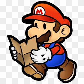 Paper Mario The Thousand Year Door Mario, HD Png Download - pirate map png