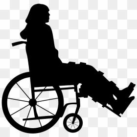 Transparent Wheelchair Clip Art - Person In A Wheelchair Clipart Png, Png Download - silla png