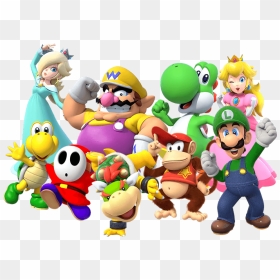 Transparent Mario Party Png - Super Mario Characters Svg, Png Download - mario party png